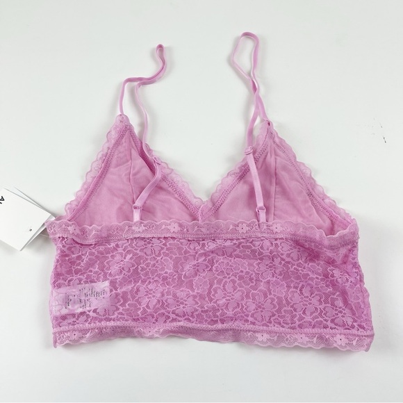 Abound Bralette Womens Small Pink Purple Lace Bra Pullover NWT NEW - Picture 2 of 7